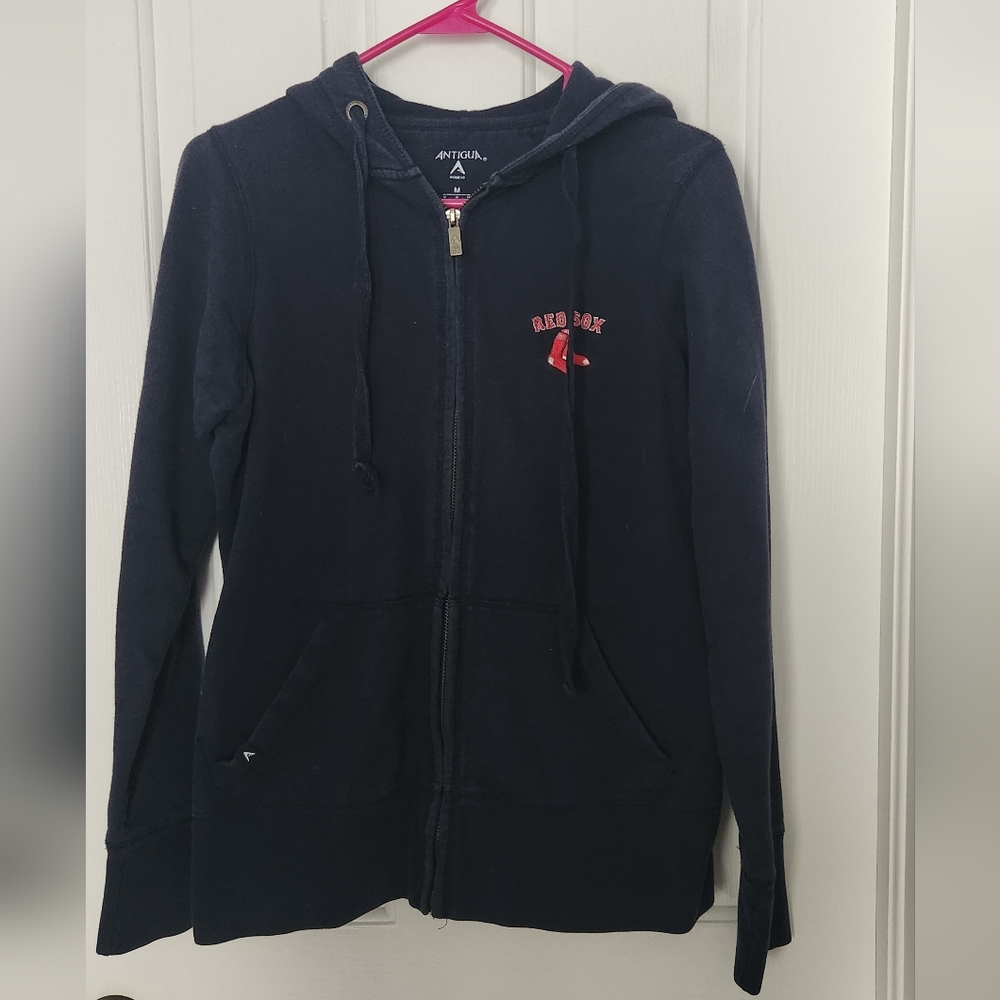 Antigua Women's Black Full-Zip Hoodie